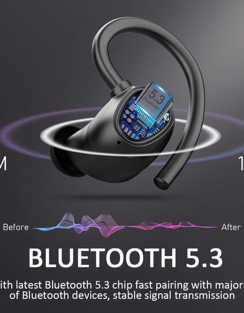 Load image into Gallery viewer, Wireless Earbud, Bluetooth 5.1 Headphones Sport Wireless Bluetooth Earphones in Ear Noise Cancelling Earbud with Mic Deep Bass, Earhooks Ear Buds IP7 Waterproof 48H Headset for Running Gym[2021 New]
