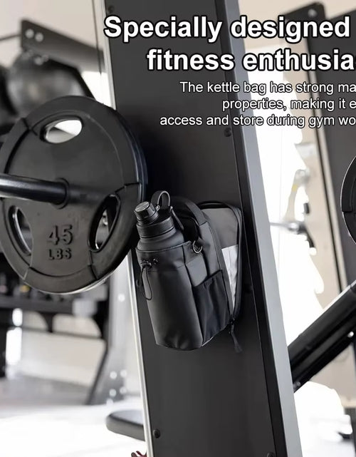Load image into Gallery viewer, Magnetic Gym Bag Large Capacity Magnetic Carrier Bag with Phone Pocket Portable Gym Water Bottle Pouch Gym Accessories Organizer
