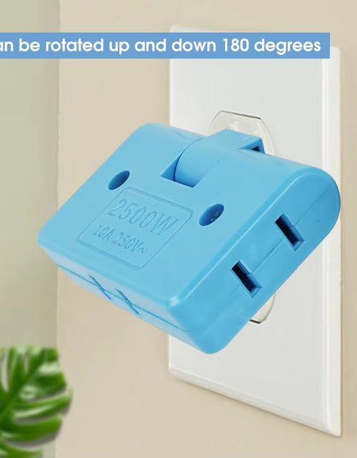 Load image into Gallery viewer, 3-Port Rotatable US Plug Adapter – Compact Power, Anywhere You Go
