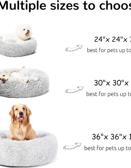 Load image into Gallery viewer, Dog Beds Calming Donut Cuddler, Puppy Dog Beds Large Dogs, Indoor Dog Calming Beds Large,30''
