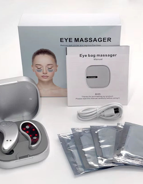 Load image into Gallery viewer, EMS Pulse Micro-Current Led Red Light Eye Care Therapy Device Eye Massager for Treatment under Eye Wrinkle to Relieve Fatigue
