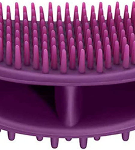 Dog Brush & Cat Brush, Soft Silicone Dog Grooming Brush, Pet Bath & Massage Brush for Cats and Dogs with Short or Long Hair, Cat Slicker Shedding Hair Brush for All Pet Sizes Purple