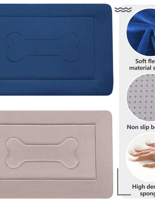 Load image into Gallery viewer, Dog Bed Large Crate Mat 42 in Non-Slip Washable Soft Mattress Kennel Pads
