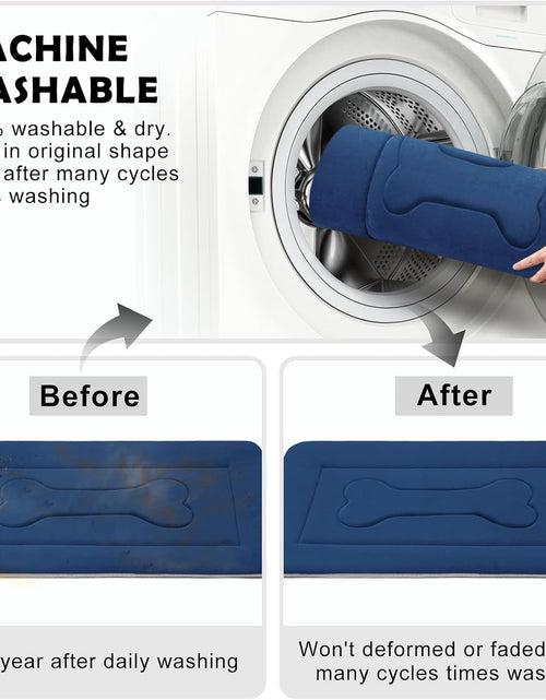 Load image into Gallery viewer, Dog Bed Large Crate Mat 42 in Non-Slip Washable Soft Mattress Kennel Pads
