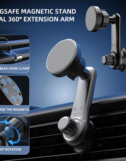 Load image into Gallery viewer, Magnetic Car Phone Holder for 4.7-7 Inch Support Mobile Phone Car Air Vent Mount Universal Shockproof GPS Clip Smartphone Stand
