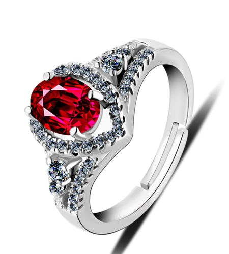 Simulated Diamond Ring with Zirconia Stones