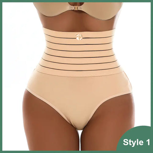 Load image into Gallery viewer, High Waist Postpartum Body Shaper Panties Plus Size
