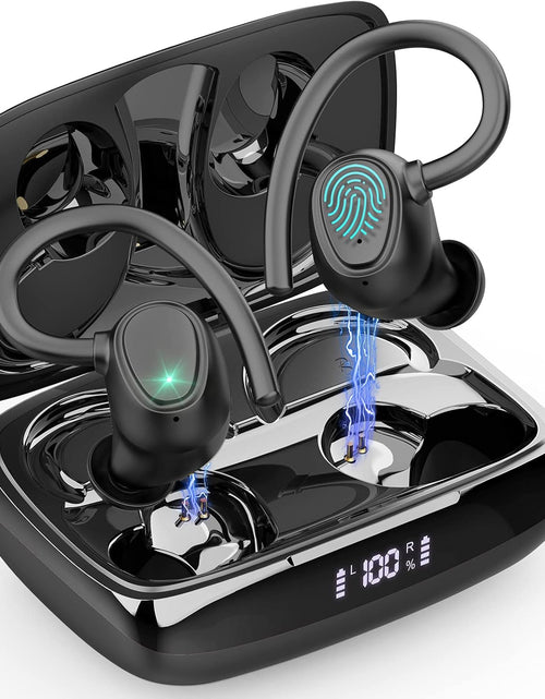 Load image into Gallery viewer, Wireless Earbud, Bluetooth 5.1 Headphones Sport Wireless Bluetooth Earphones in Ear Noise Cancelling Earbud with Mic Deep Bass, Earhooks Ear Buds IP7 Waterproof 48H Headset for Running Gym[2021 New]
