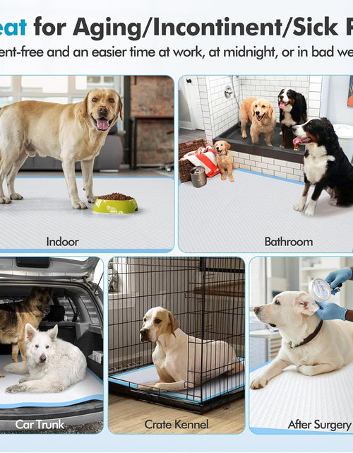 Load image into Gallery viewer, 4XL 36"X36" Thicken Heavy Absorbency Dog Pad Extra Large- Jumbo Disposable Polymer Quick Dry No Leaking Pee Pads for Dogs, Cats, Rabbits Pets 30 Counts
