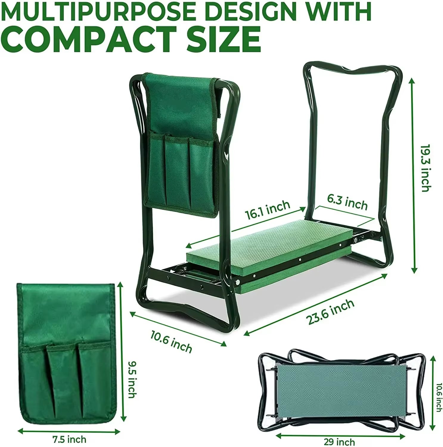 GardenMate Folding Kneeler & Stool – Comfort & Convenience for Every Gardener