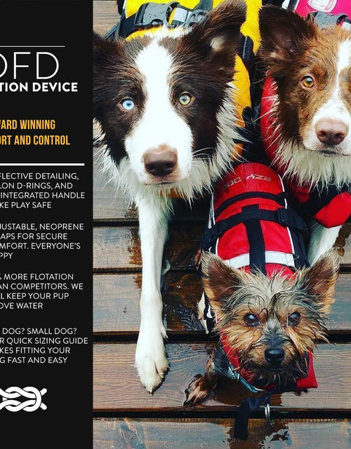 Load image into Gallery viewer, Doggy Flotation Device Dog Life Vest Jacket (DFD)
