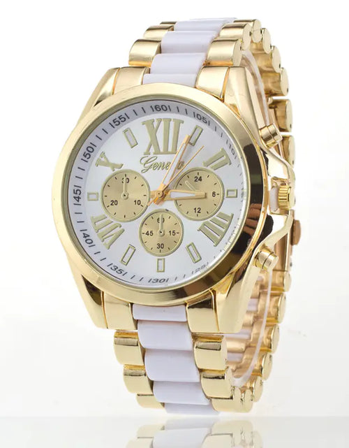 Load image into Gallery viewer, Watch with Three Eyes and Steel Band, Geneva Style
