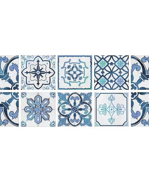 Load image into Gallery viewer, Blue Retro Tile Pattern for Home Renovation and Decor
