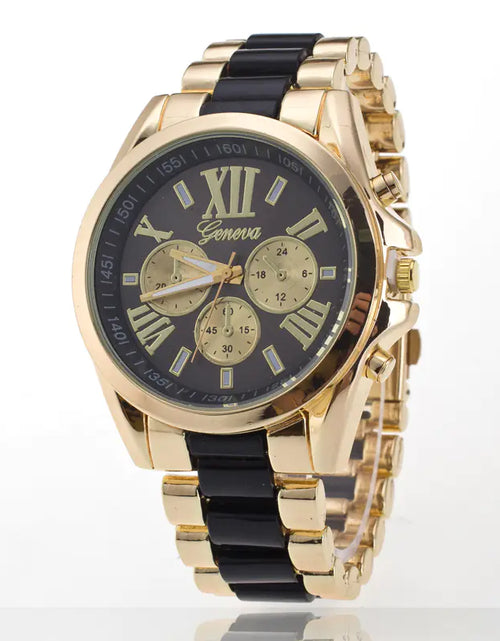 Load image into Gallery viewer, Watch with Three Eyes and Steel Band, Geneva Style
